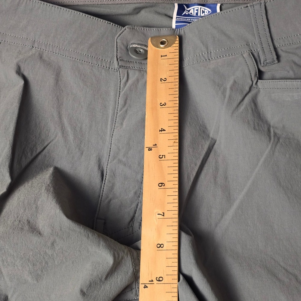 AFTCO Mens Gray Fishing Cargo Pants Size 40 Nylon Spandex Outdoor Hiking Pockets - Picture 6 of 12